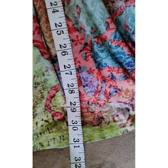 Mally & Millie USA Dress Size M 3/4 Sleeves Multi Color Elastic Waist - Picture 11 of 11